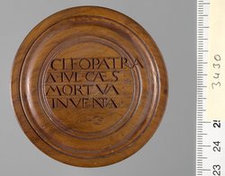 Selbstmord der Cleopatra; Spielstein für das Brettspiel für den "Langen Puff"
