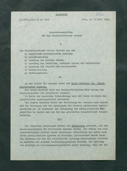 Dienstvorschriften für das Kunsthistorische Museum
