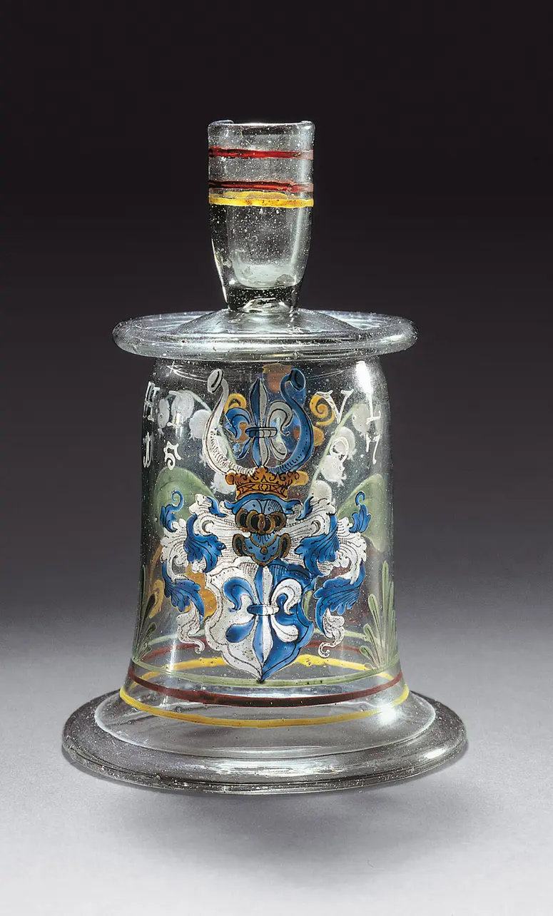 Kerzenleuchter mit Wappen