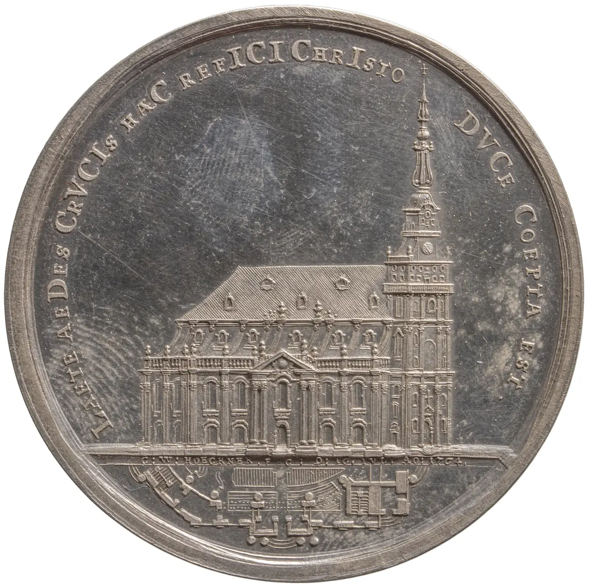 Dresden: Grundsteinlegung der Kreuzkirche
