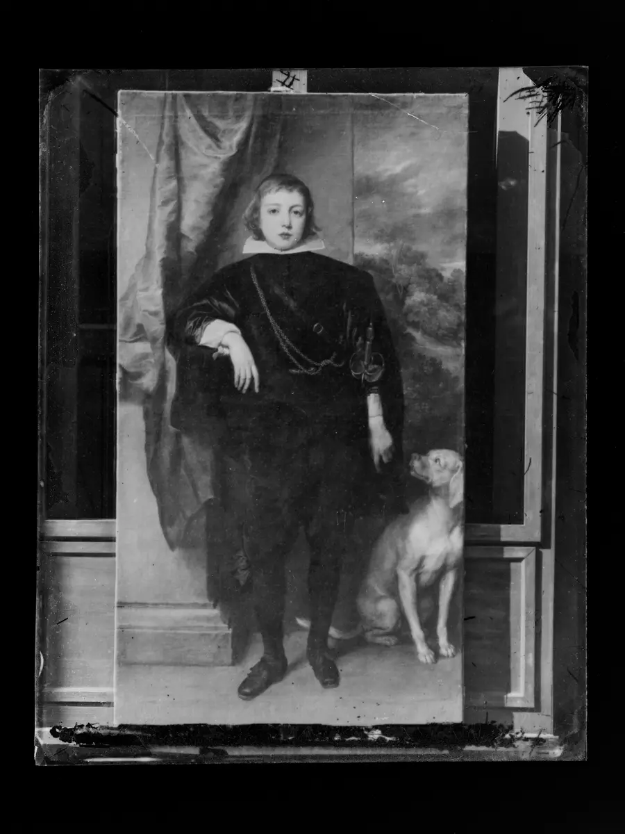 Filippo Francesco d'Este, Marchese di Lanzo (1621-1653) mit Hund