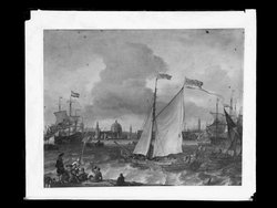 Die schwedische Jacht “Lejonet” auf dem Ij vor Amsterdam