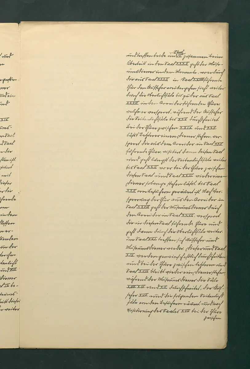handschriftliche Dienstordnung für Museumsaufseher