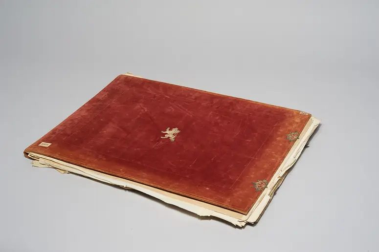 Caroussel zur Anwesenheit J.J.K.K. Majestäten in Prag. den 5 Juni 1854. - Sr.k.k.Hoheit dem durchlauchtigsten Herrn Erzherzog Leopold in tiefster Ehrfurcht gewidmet und herausgegeben von G. Franceschini, Costüm-Direktor der k.k.Hoftheater in Wien.
