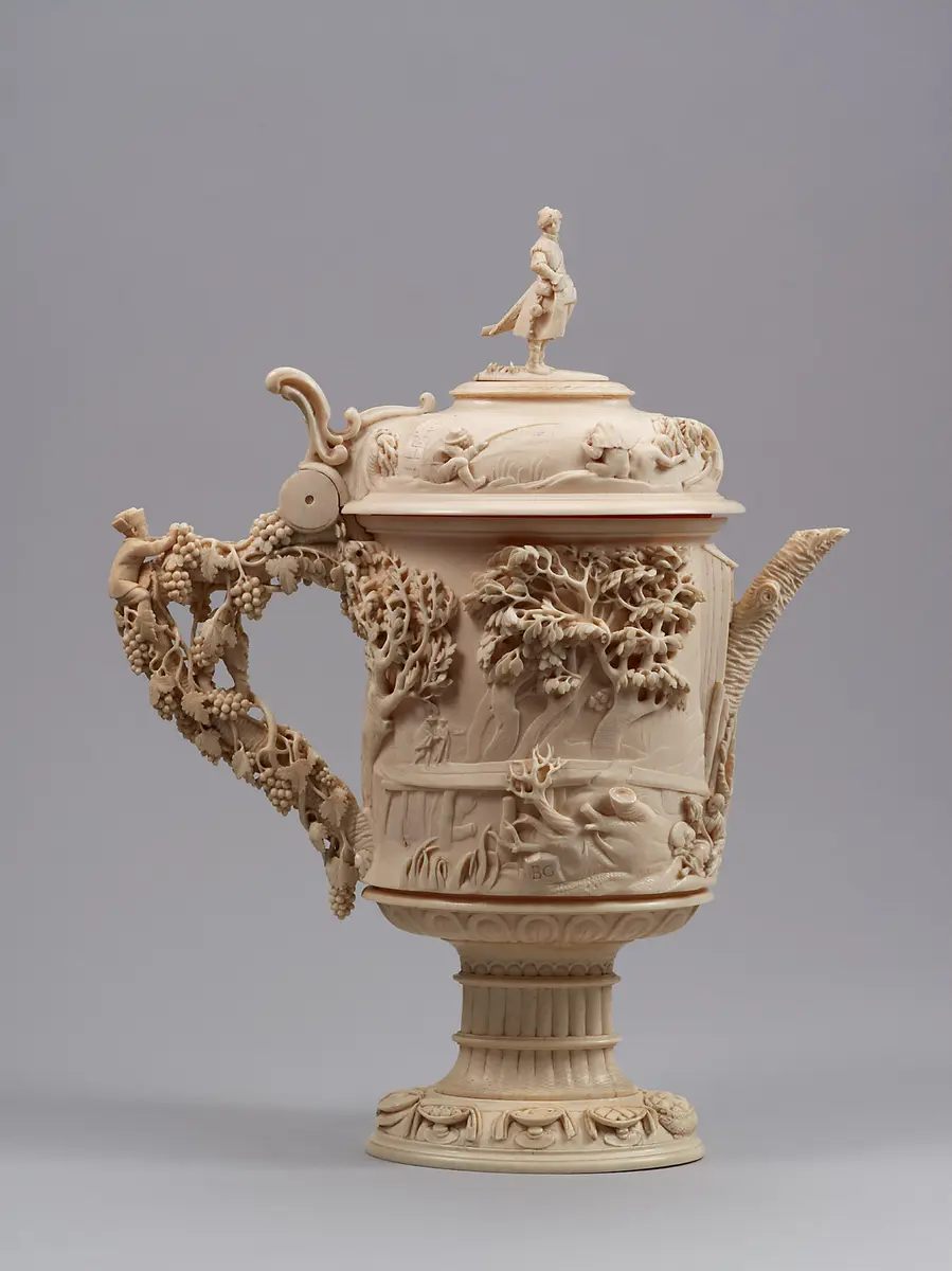 Prunkkanne mit der Darstellung der Heimkehr des verlorenen Sohnes