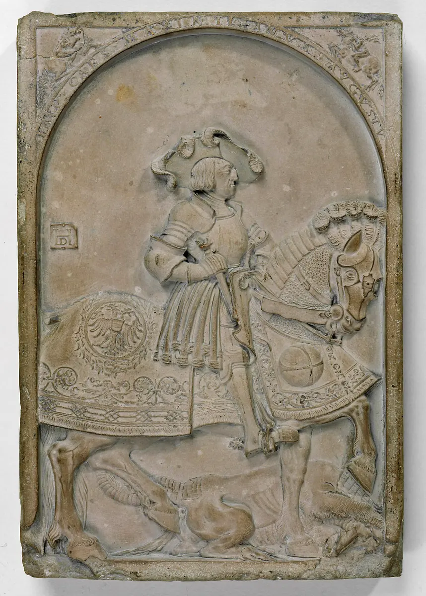 Kaiser Maximilian I. zu Pferd als hl. Georg