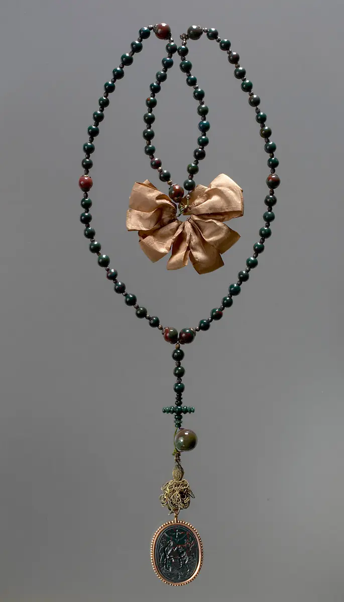 Rosenkranz mit Taufe Christi und Gottesmutter Maria mit Kind