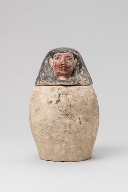 Kanope mit Deckel in Form eines Menschenkopfes