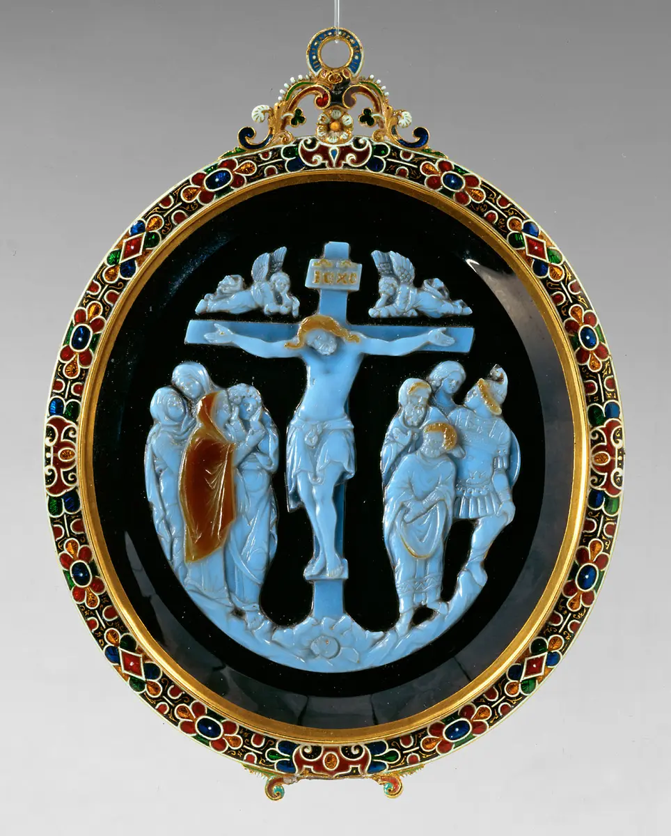 The Crucifixion (obverse), Adam and Eve (reverse)