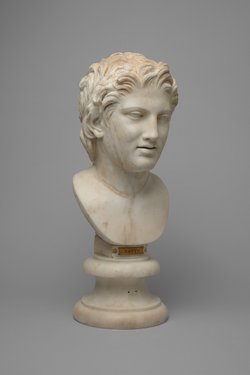 Kopf eines Satyrs auf nicht zugehöriger Büste