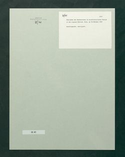 Übernahme des Wachdiensts im Kunsthistorischen Museum