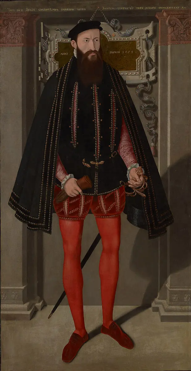 Herzog Wilhelm V. (1516-1592) von Jülich-Cleve-Berg, in ganzer Figur