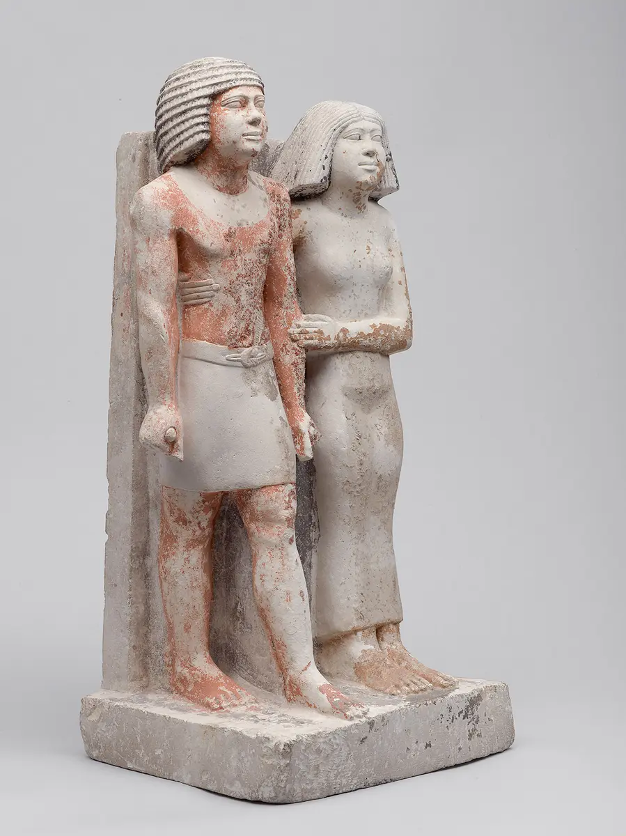 Statuengruppe des Kai-pu-ptah und der Ipep