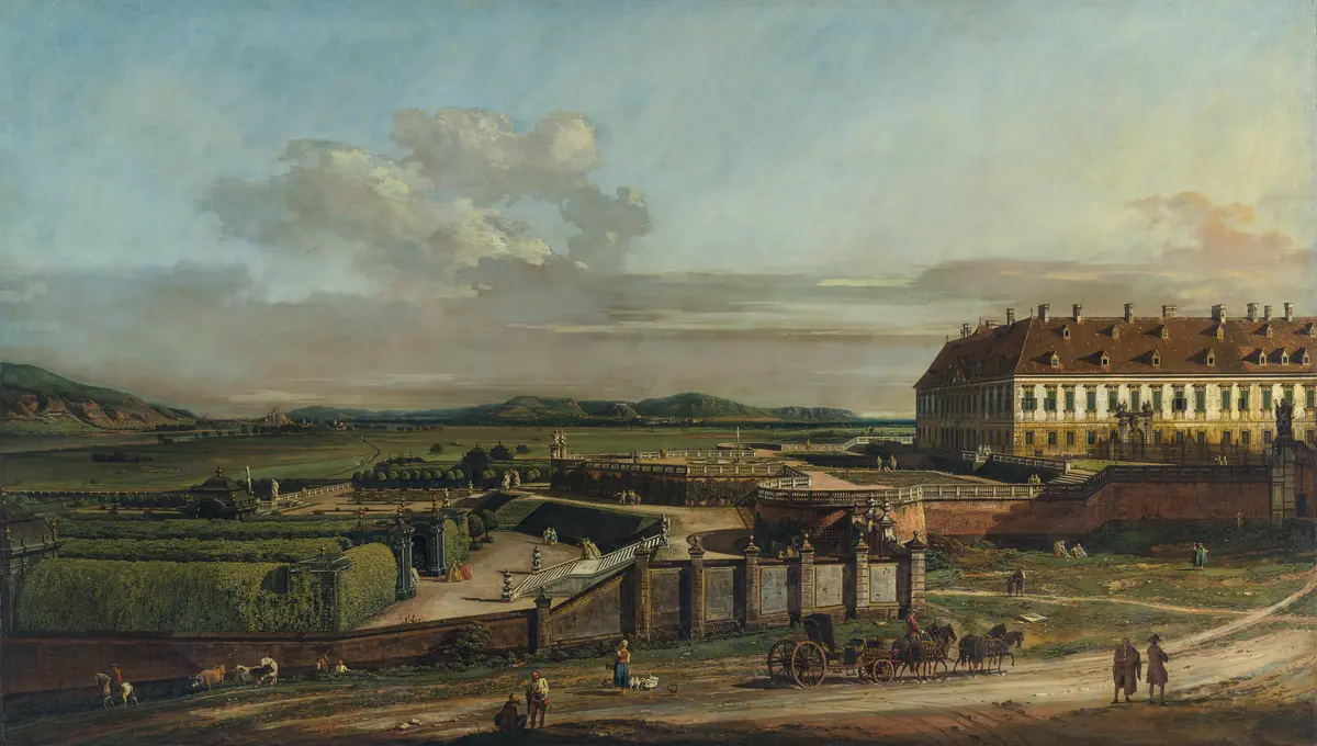 Das kaiserliche Lustschloss Schloss Hof, Ansicht von Norden