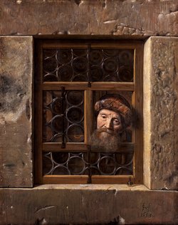 Alter Mann im Fenster