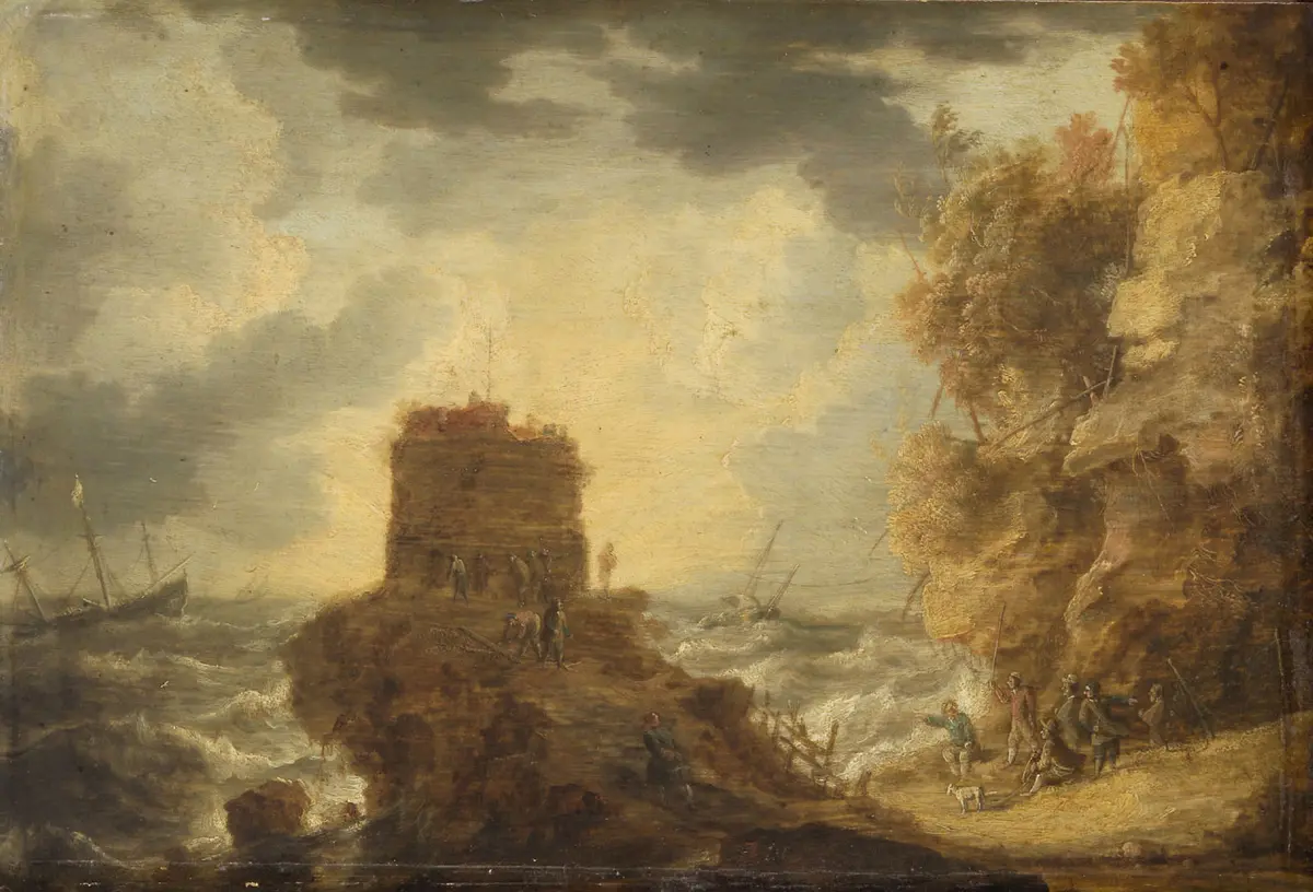 Felsküste mit Wachtturm