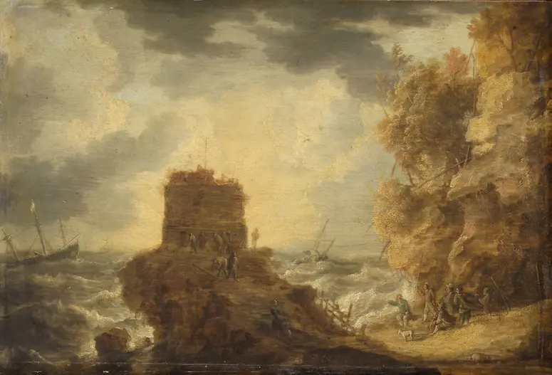 Felsküste mit Wachtturm