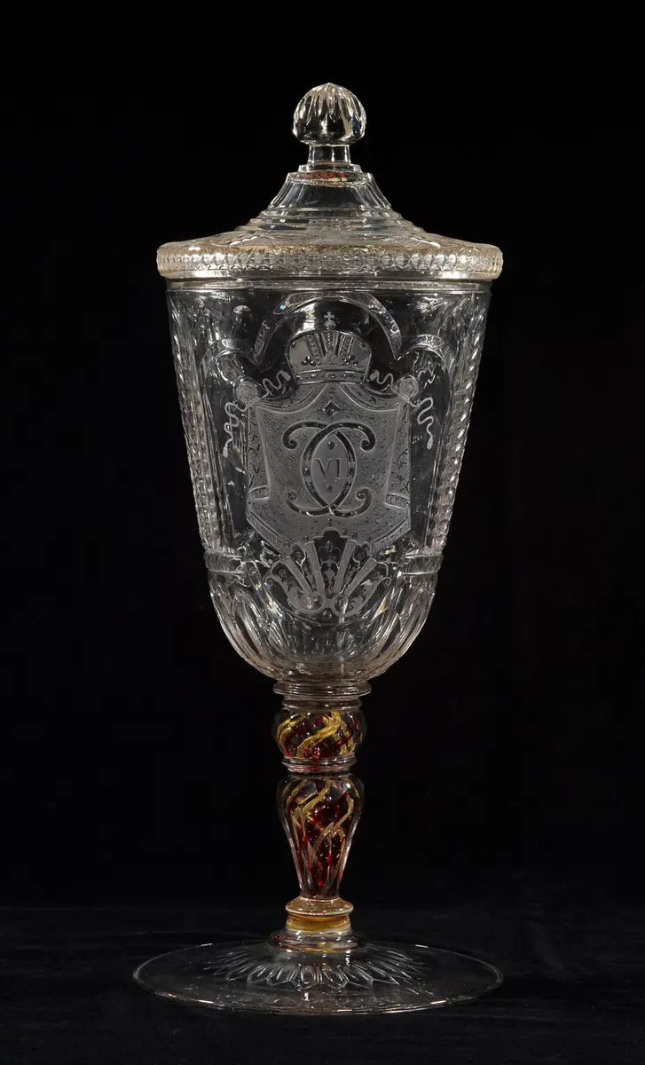 Deckelpokal mit Initialen Kaiser Karls VI.