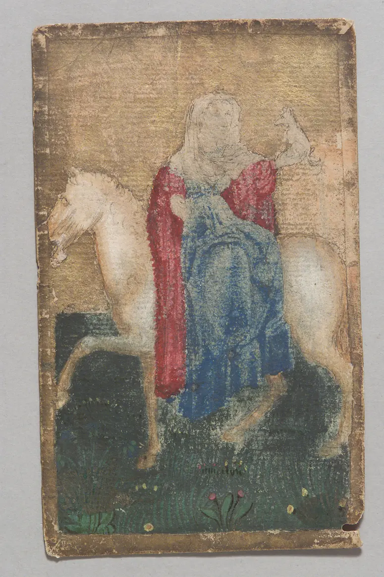 Spielkarte Hunde Königin aus dem