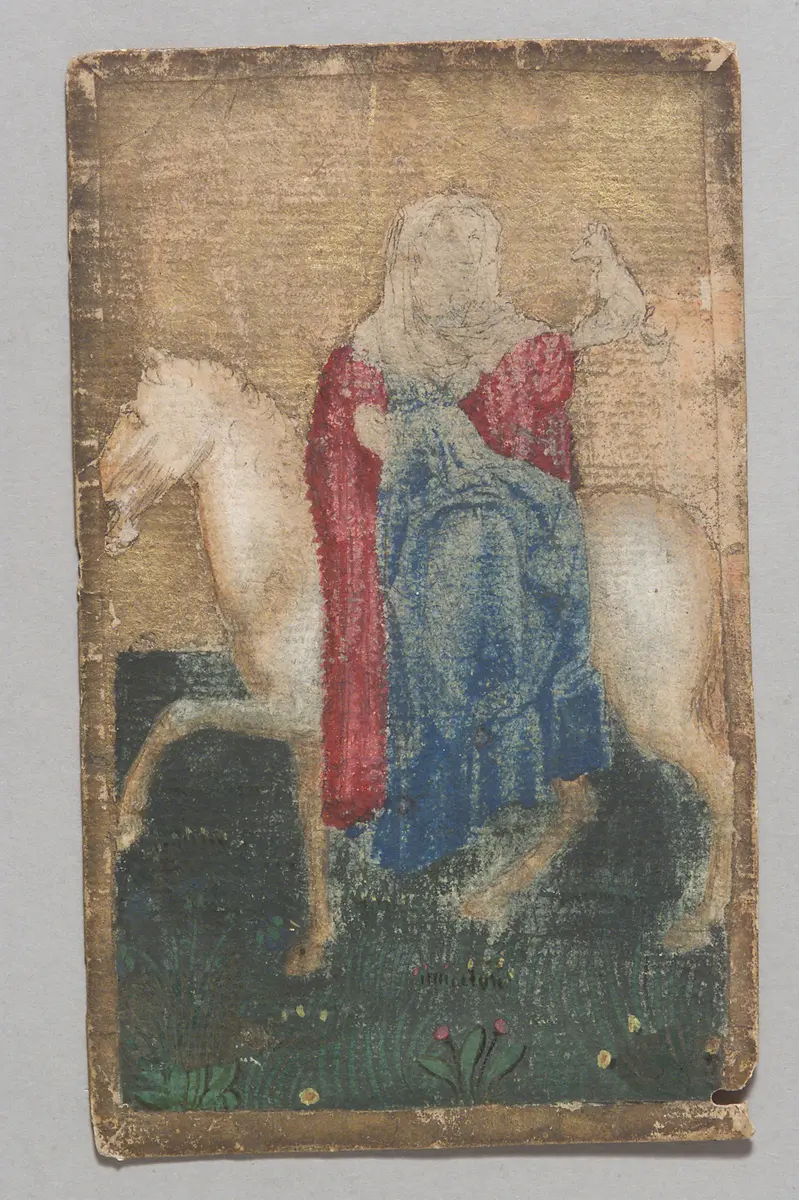 Spielkarte Hunde Königin aus dem 