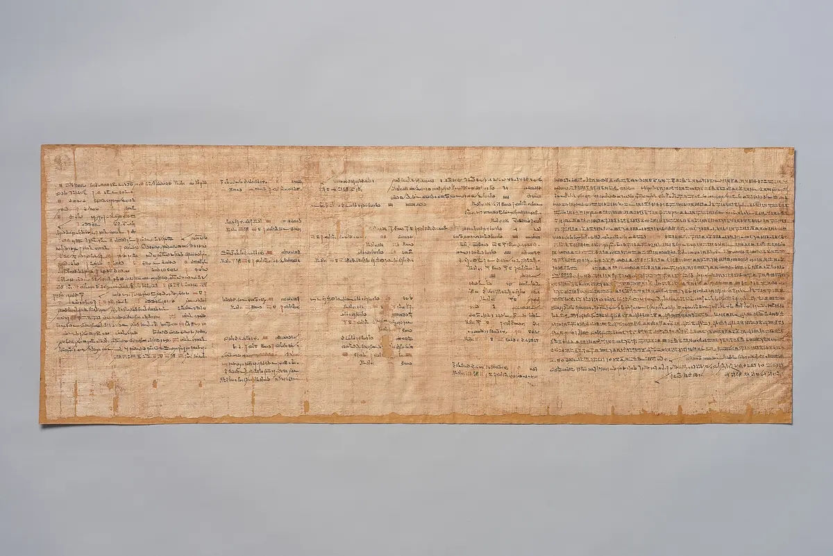 Papyrus mit dem Bestattungsritual des Apis-Stiers