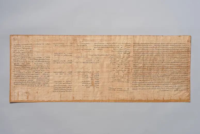 Papyrus with the ritual for burying an Apis bull