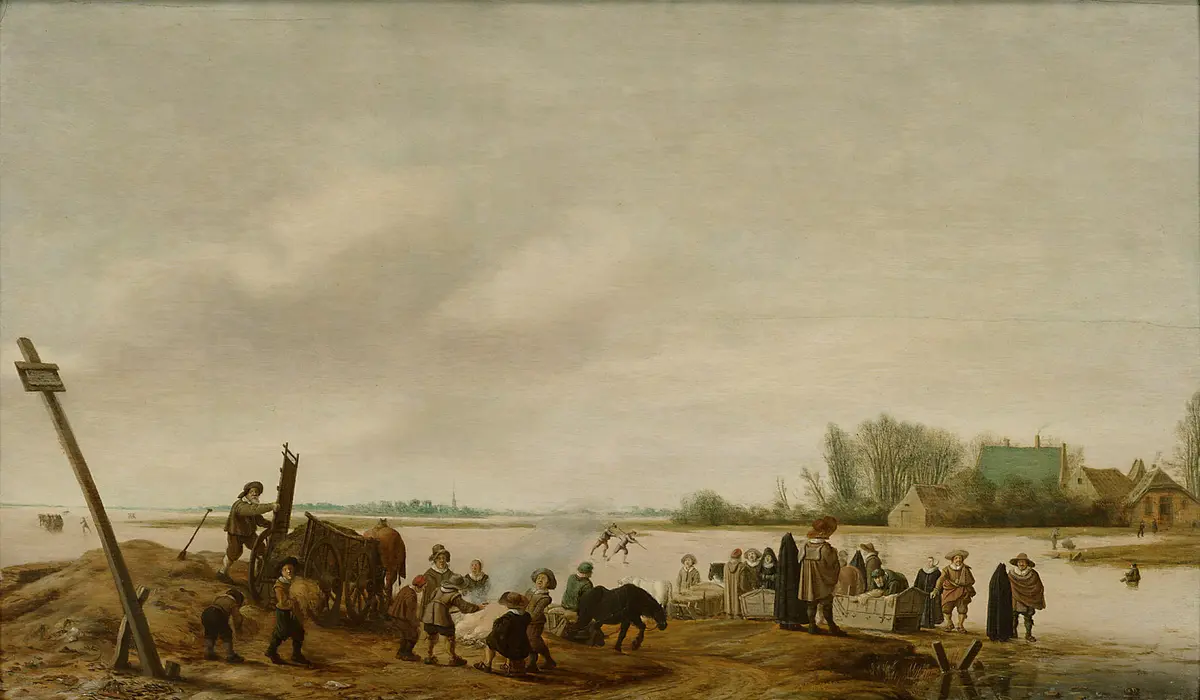 Winterlandschaft am Wasser