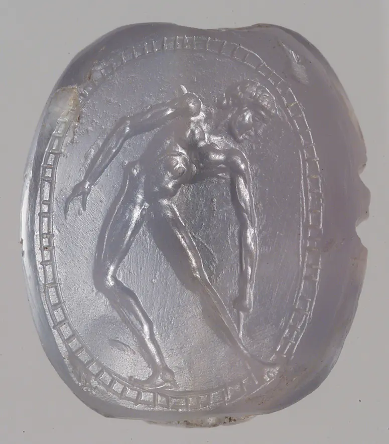 Athlet mit Strigilis (Schabeisen)
