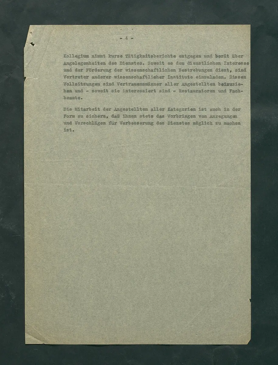Dienstvorschriften für das Kunsthistorische Museum