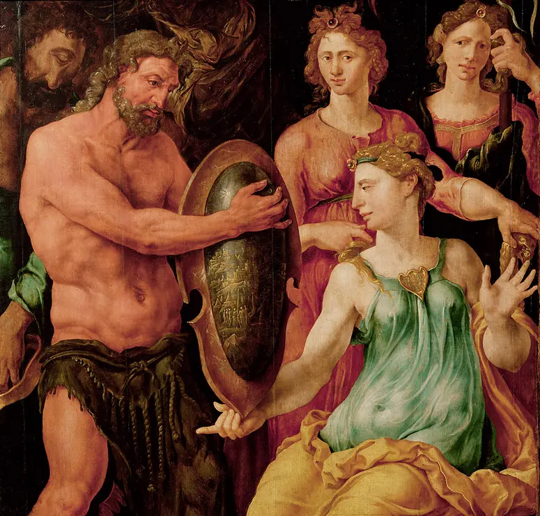 Thetis Receiving from Vulcan the Shield for Achilles