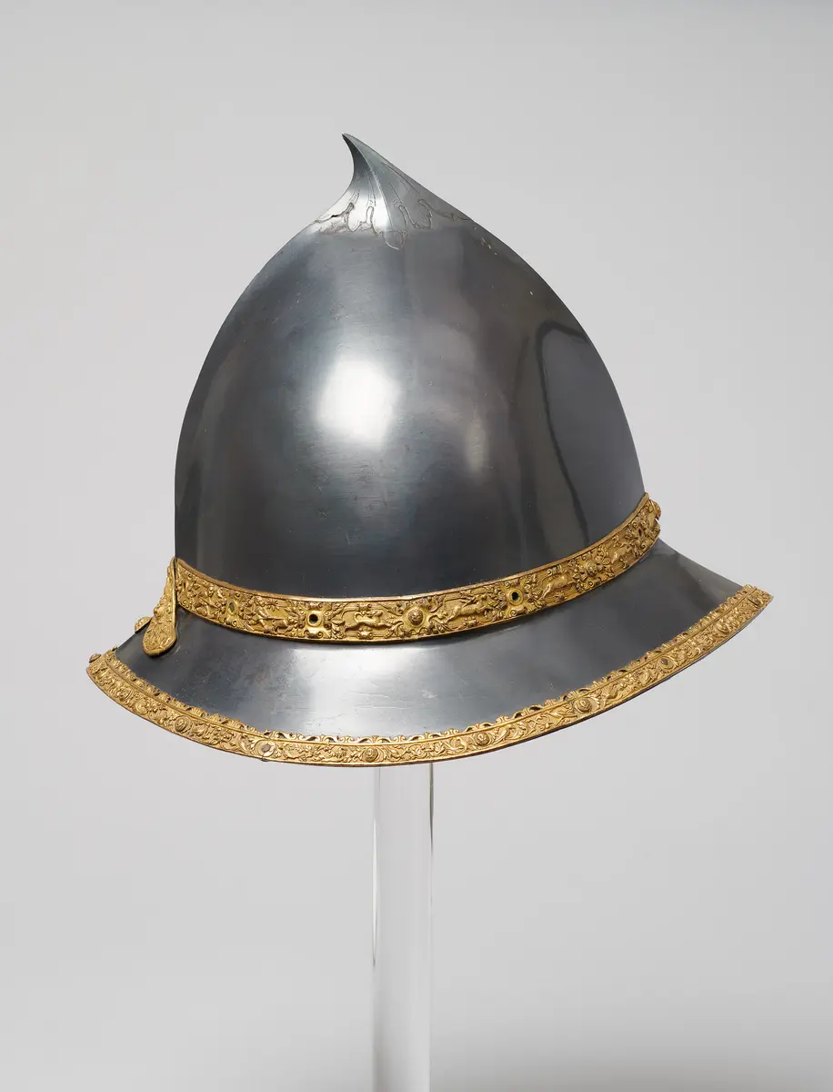 Capacete der blau-goldenen Garnitur