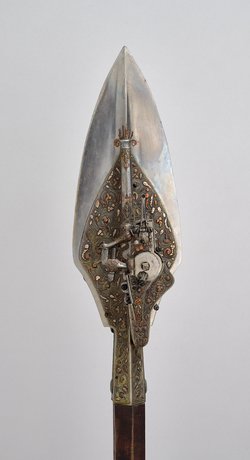 Schwerer Anlaufspieß mit Radschlosspistole