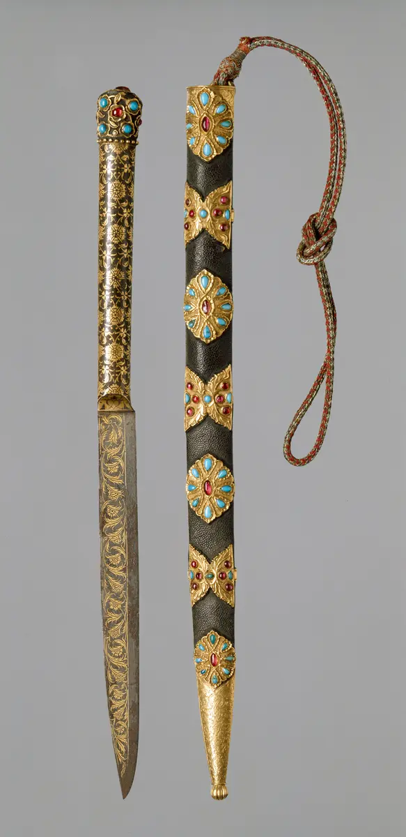 Messer mit lederner Scheide