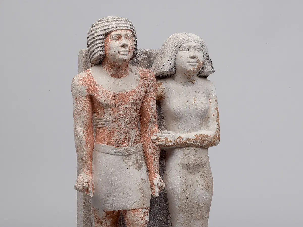 Statuengruppe des Kai-pu-ptah und der Ipep