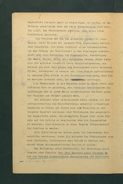 Dienstbestimmungen für das Aufsichtspersonal in den Sammlungen mit Anmerkungen und Korrekturen