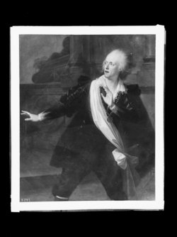 Porträt Josef Lange als Hamlet