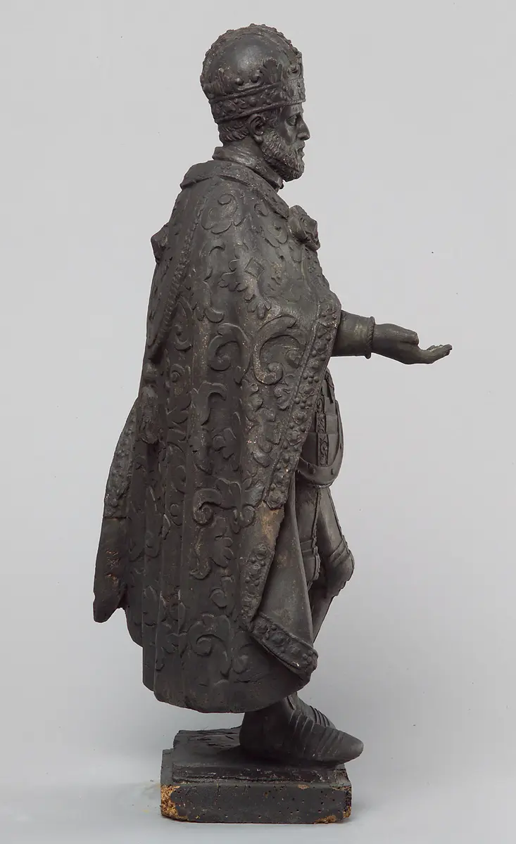 Kaiser Karl V., Statue, Statuette, Terracotta