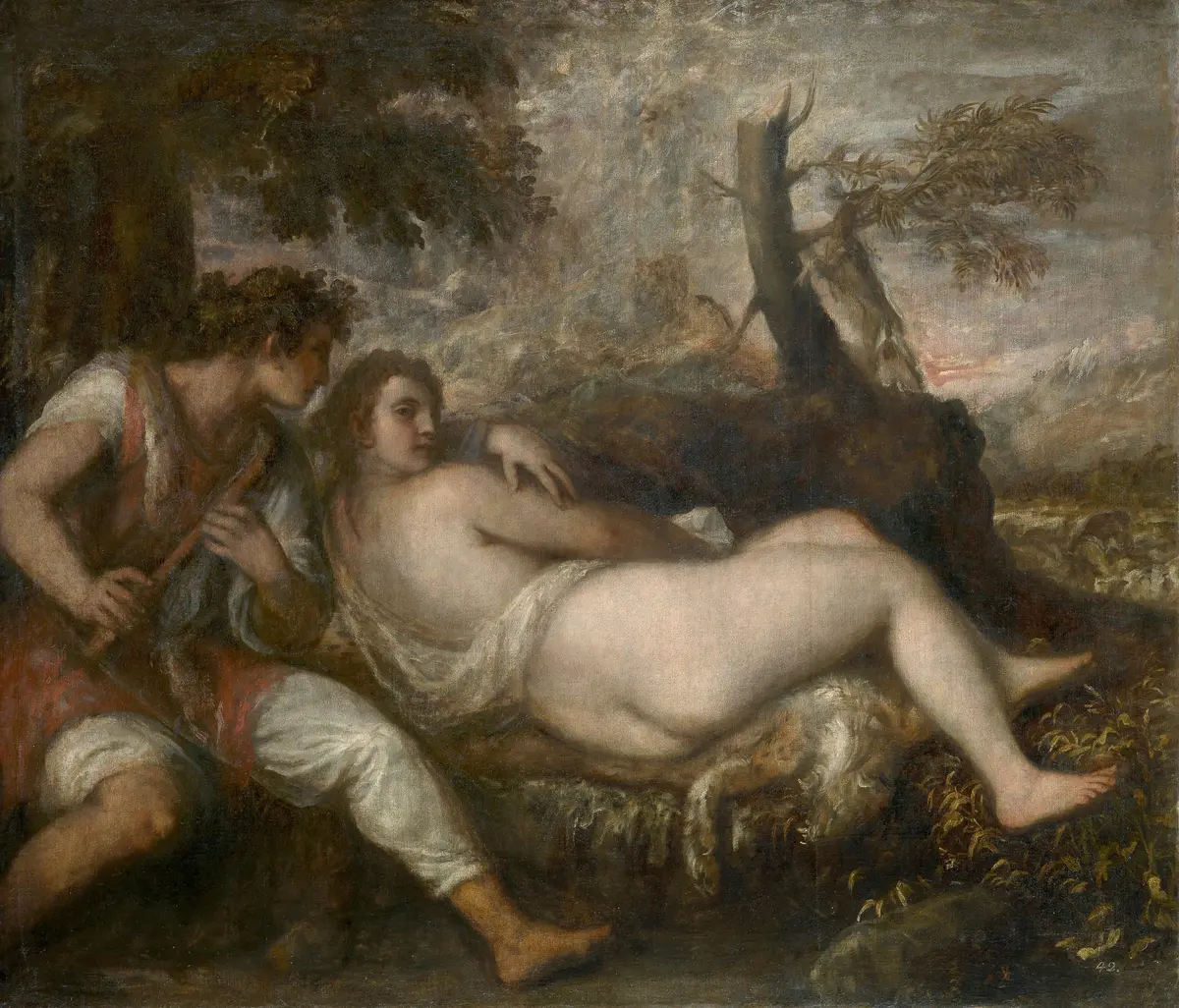 Nymphe und Schäfer