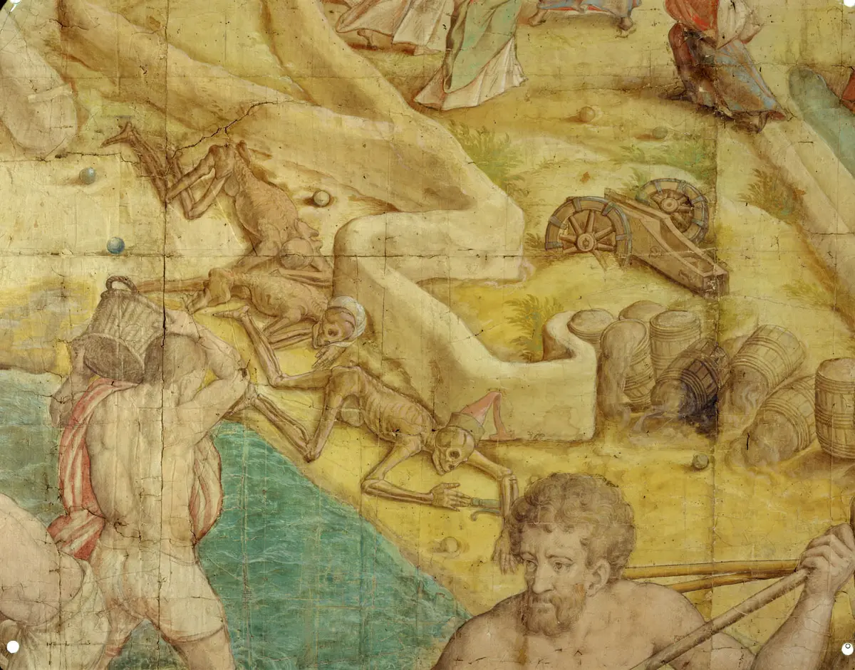 Kriegszug Kaiser Karls V. gegen Tunis (1535): Abbruch des Lagers und Einschiffung zur Rückfahrt