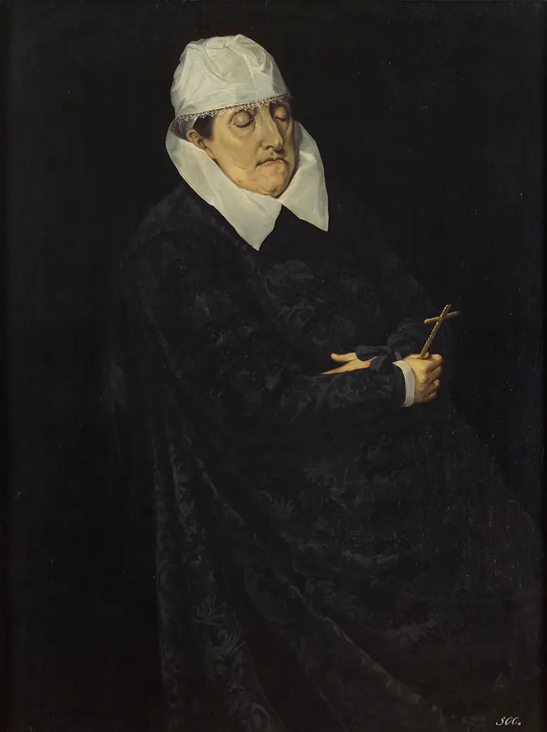 Maria von Bayern (1551-1608), Gemahlin von Karl II. von Innerösterreich, auf dem Totenbett