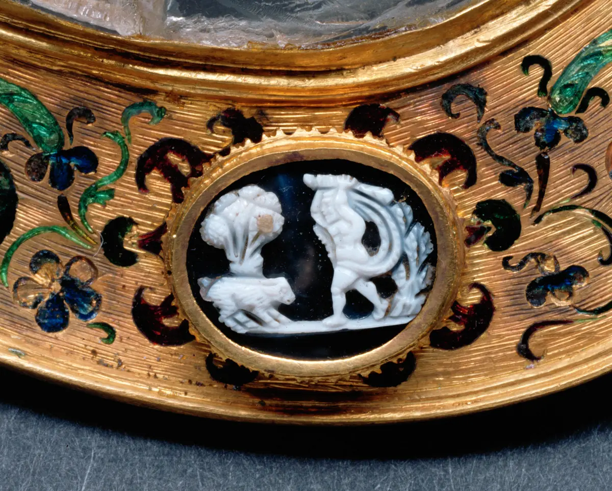 Tafelaufsatz in Gestalt eines Vogeldrachen