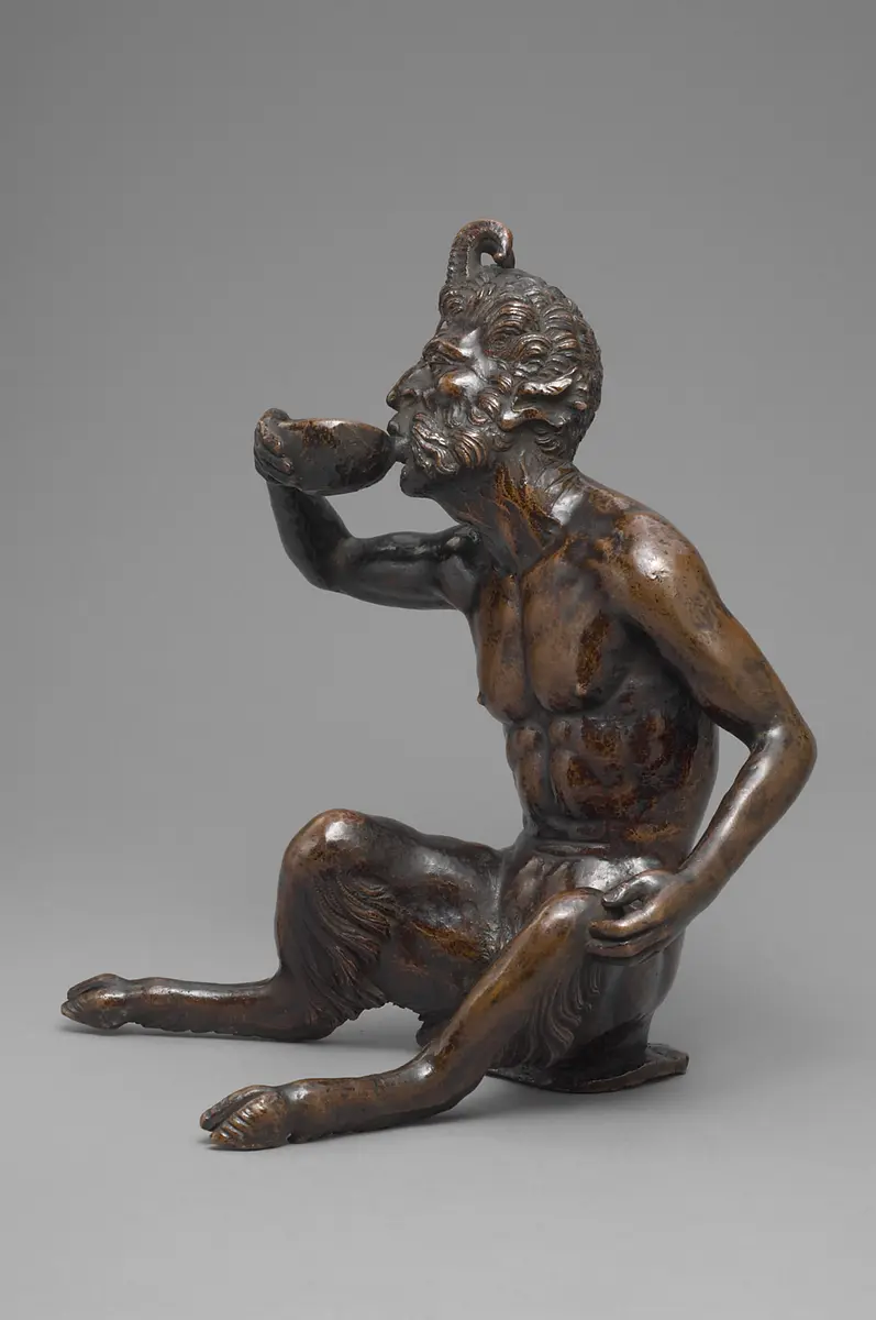 Trinkender Satyr