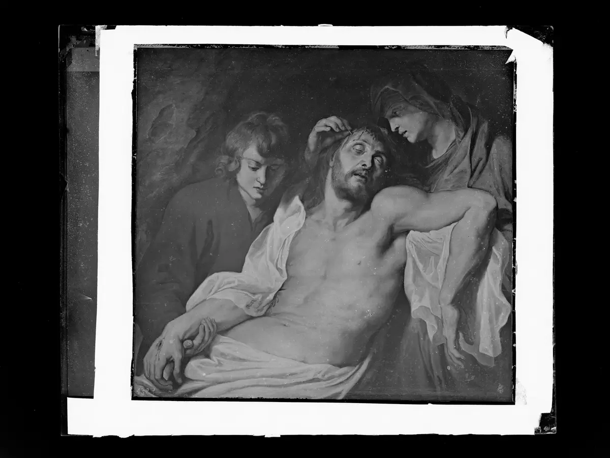 Beweinung Christi durch Maria und Johannes
