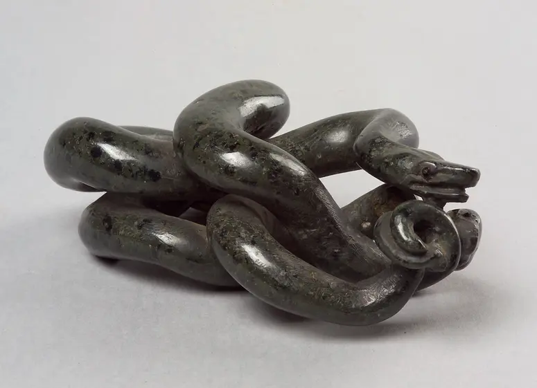 Tierabguss, Zwei Schlangen, Schlangen, Serpentin