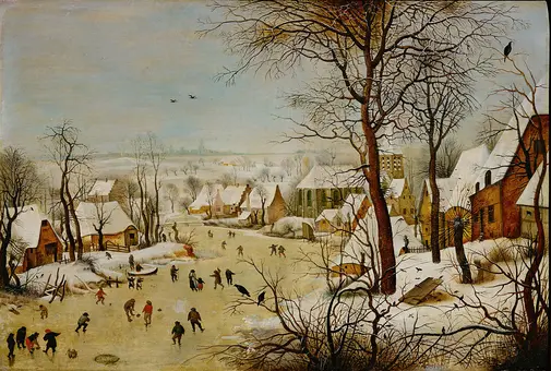 Winterlandscape with Bird-Trap