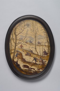 Landschaft mit Eberjagd