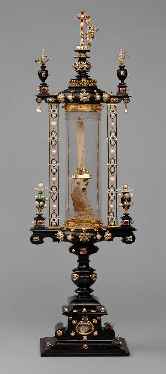 Ostensorium mit einem Dorn der Dornenkrone Christi