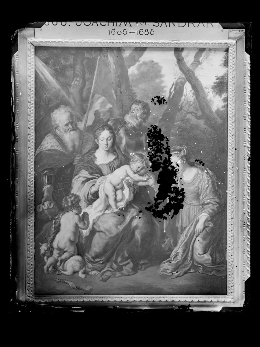 Mystische Verlobung der Hl. Katharina und die Hll. Leopold und Wilhelm