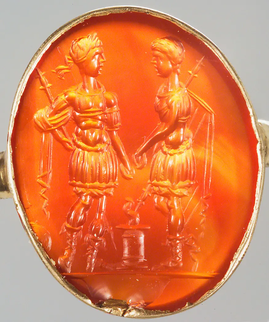 Caracalla und Geta beim Opfer