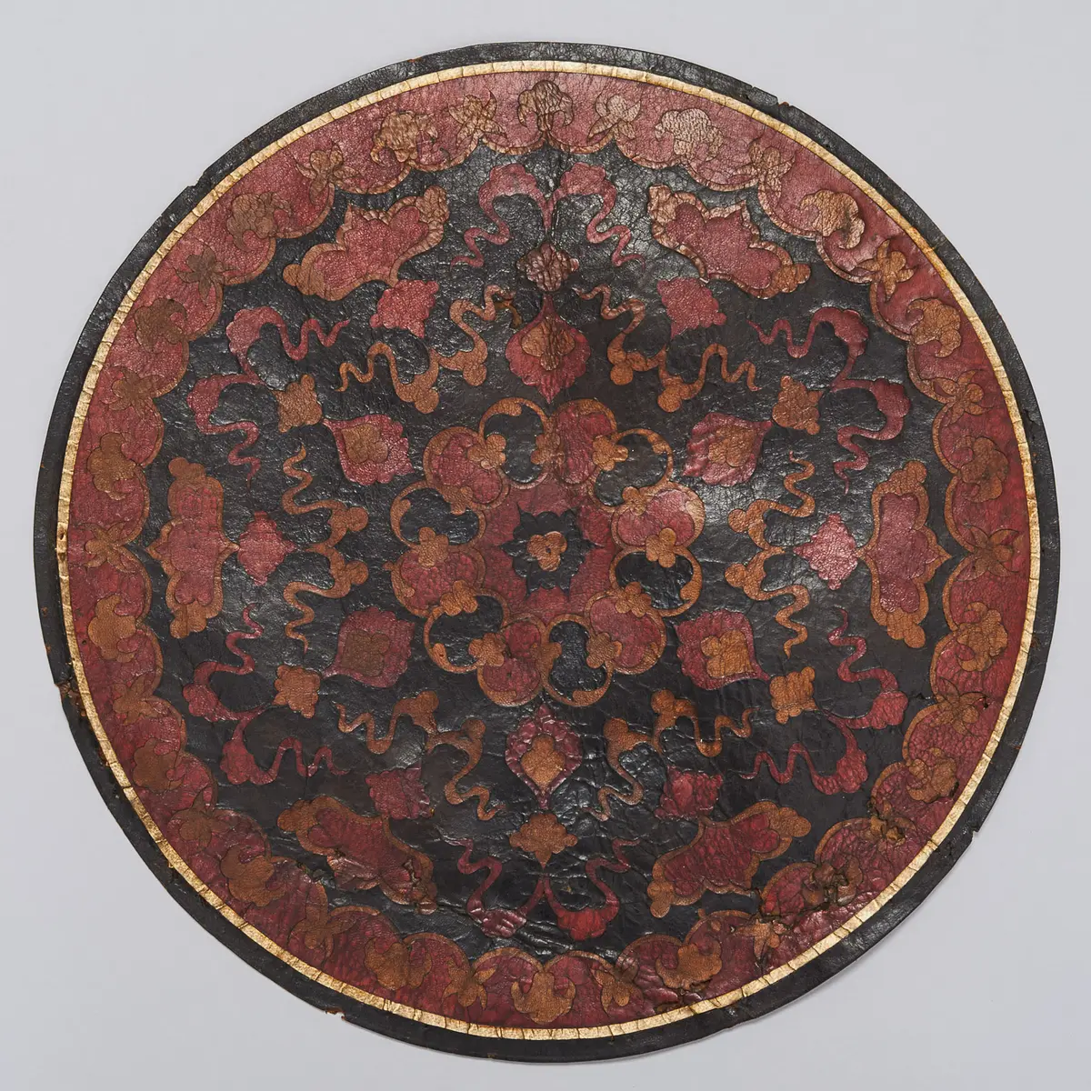 Lederteller, Mosaik, Ledermosaik